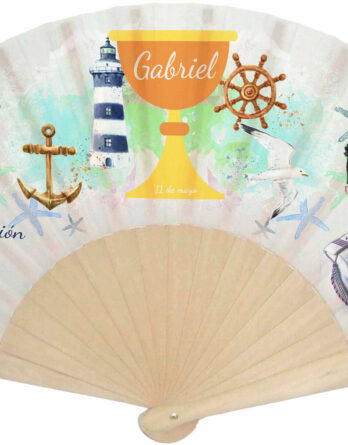 Abanico personalizado con foto marinero